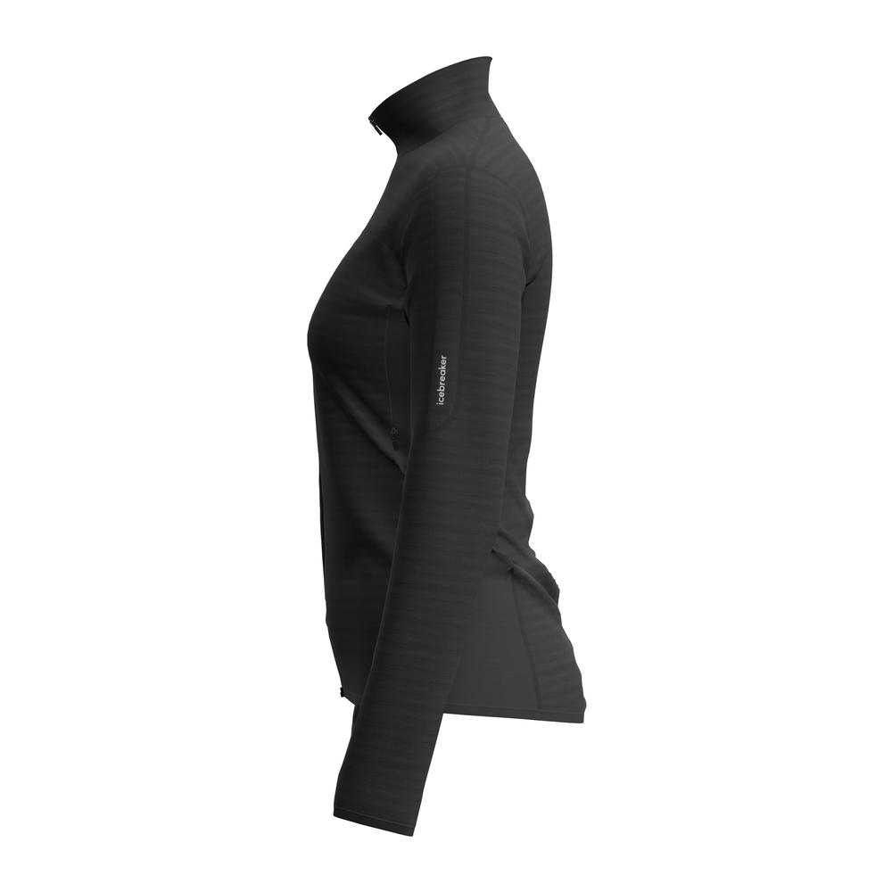 ICEBREAKER Merino 300 RealFleece Desc LS Zip Women - Merino-Fleecejacke wärmeisolierend, atmungsaktiv