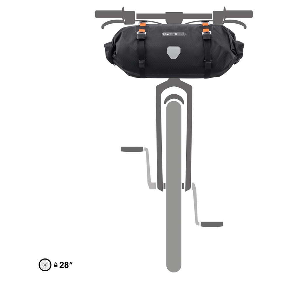 ORTLIEB Handlebar-Pack Flex 9L - Bikepacking-Lenkertasche wasserdicht, stabil