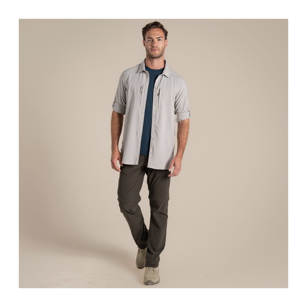 CRAGHOPPERS NosiLife Pro Long Sleeved Shirt V Men - Langarmhemd geruchshemmend, insektenabwehrend