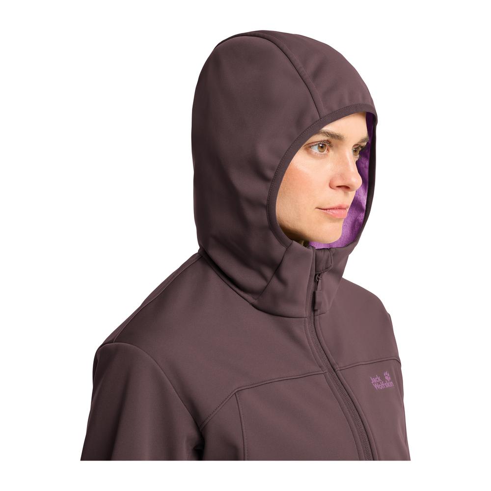 JACK WOLFSKIN Windhain 2 Hoody Women - Softshelljacke winddicht, wasserabweisend