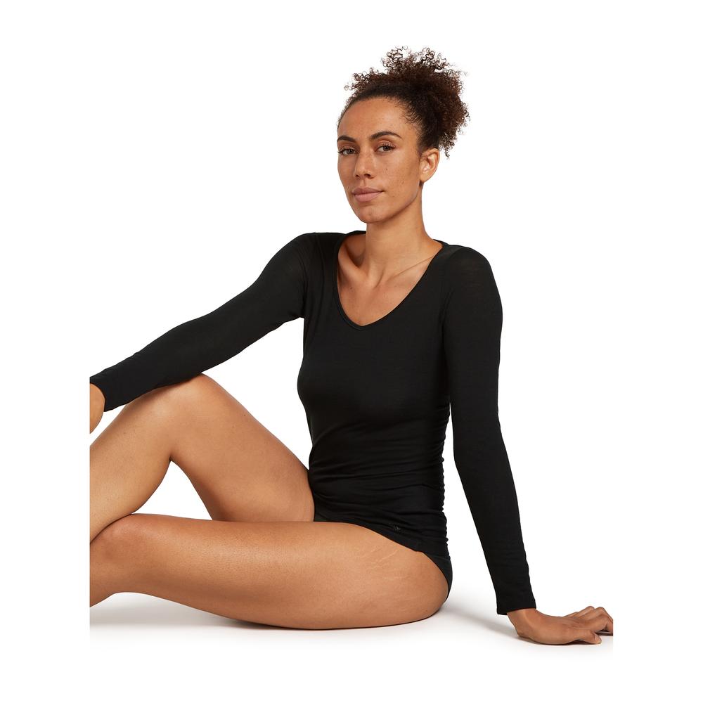ICEBREAKER Merino 150 Siren Long Sleeve Sweetheart Top Women - Langarmshirt temperaturregulierend, geruchsneutral