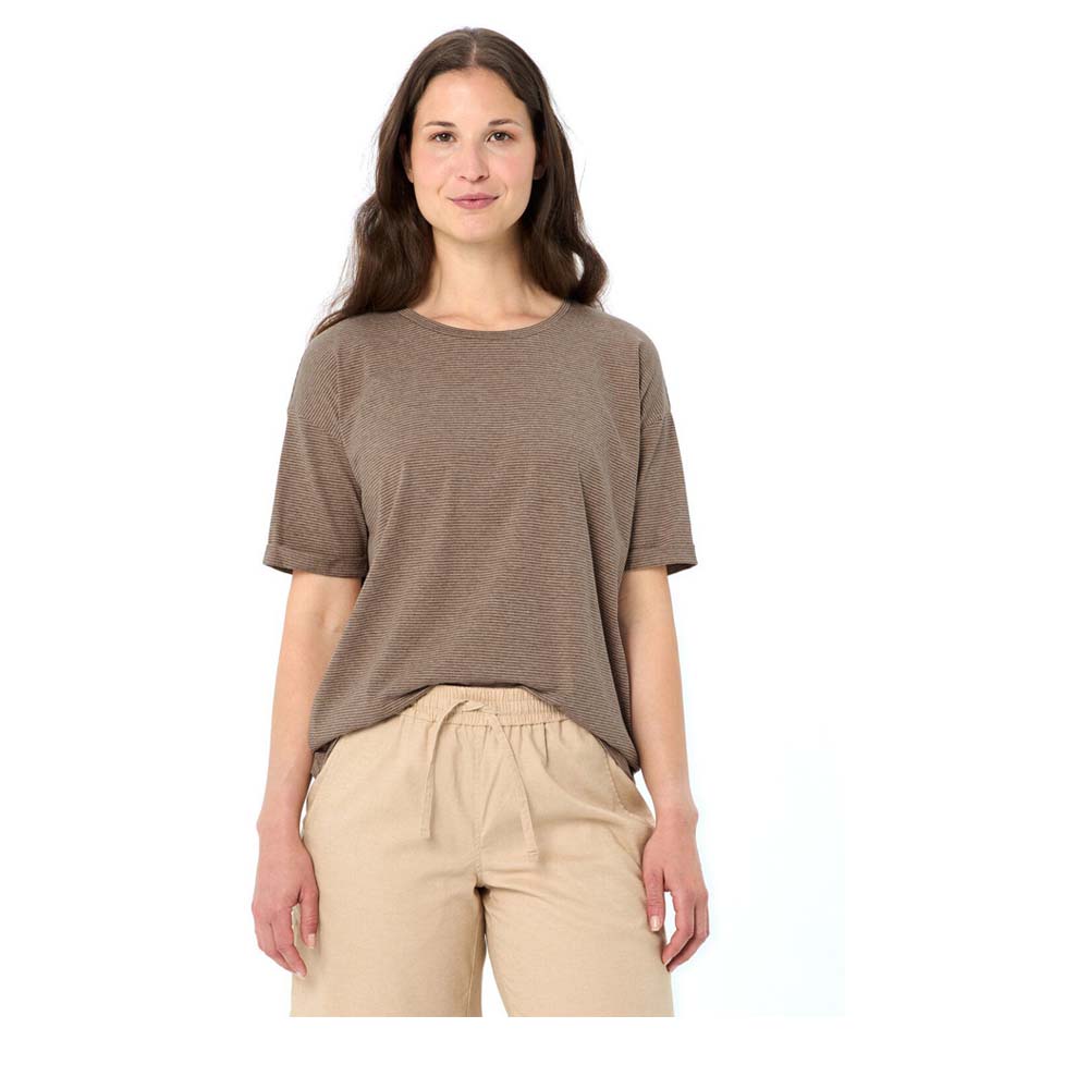VAUDE Mineo Striped T-Shirt II Women - T-Shirt atmungsaktiv und pflegeleicht