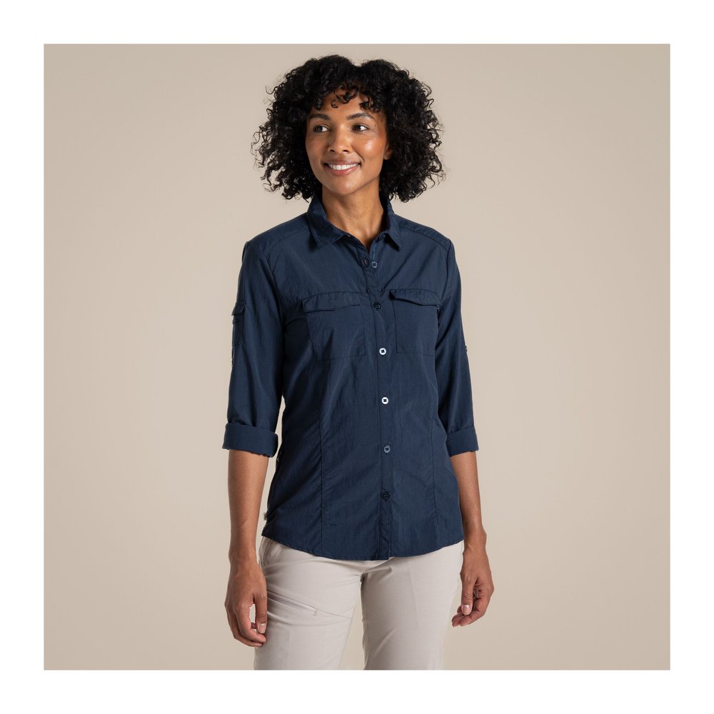 CRAGHOPPERS NosiLife Adventure Long Sleeved Shirt III Women - Langarmbluse geruchshemmend, insektenabwehrend