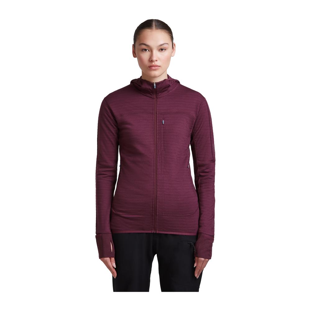 ICEBREAKER Merino 300 RealFleece Descender Long Sleeve Zip Hoodie Women - Fleece-Hoodie atmungsaktiv, geruchsabweisend