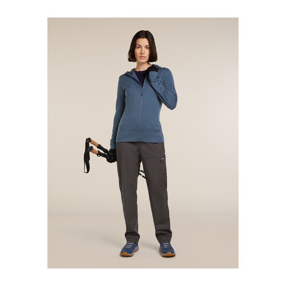 ICEBREAKER Merino 260 Quantum LS Zip Hoodie Women - Wolljacke thermoregulierend und geruchsabweisend