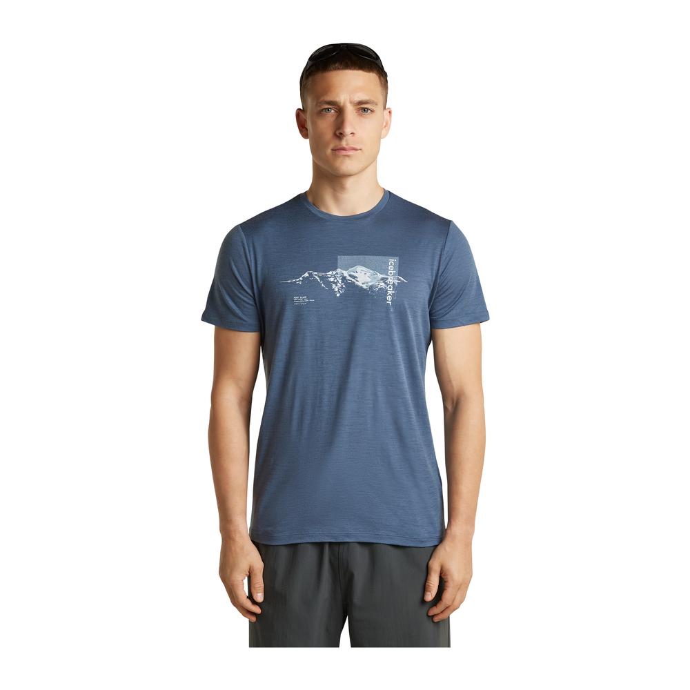 ICEBREAKER Merino 150 Tech Lite SS Tee Pure Altitude Men - Merino-T-Shirt atmungsaktiv, geruchsabweisend
