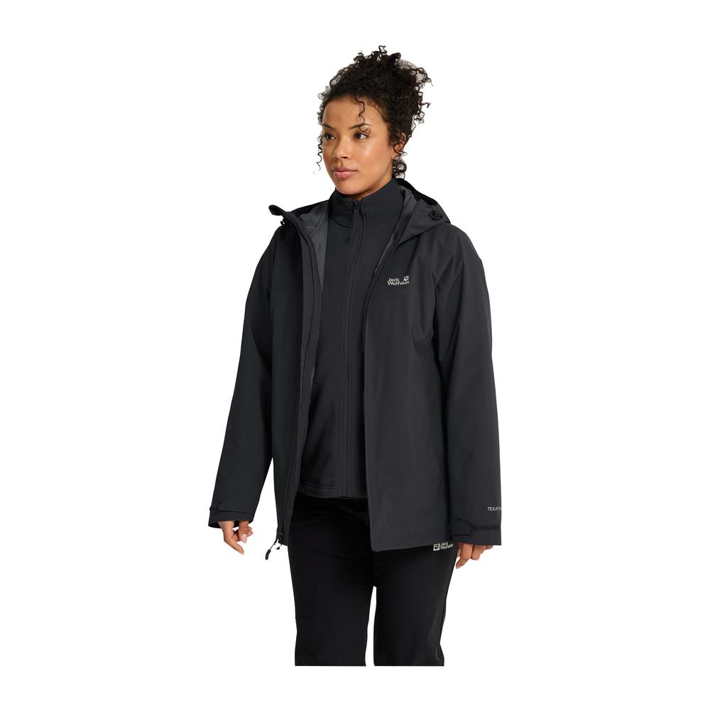 JACK WOLFSKIN Moonrise 2 3in1 Jkt Women - Doppeljacke atmungsaktiv, wasserdicht