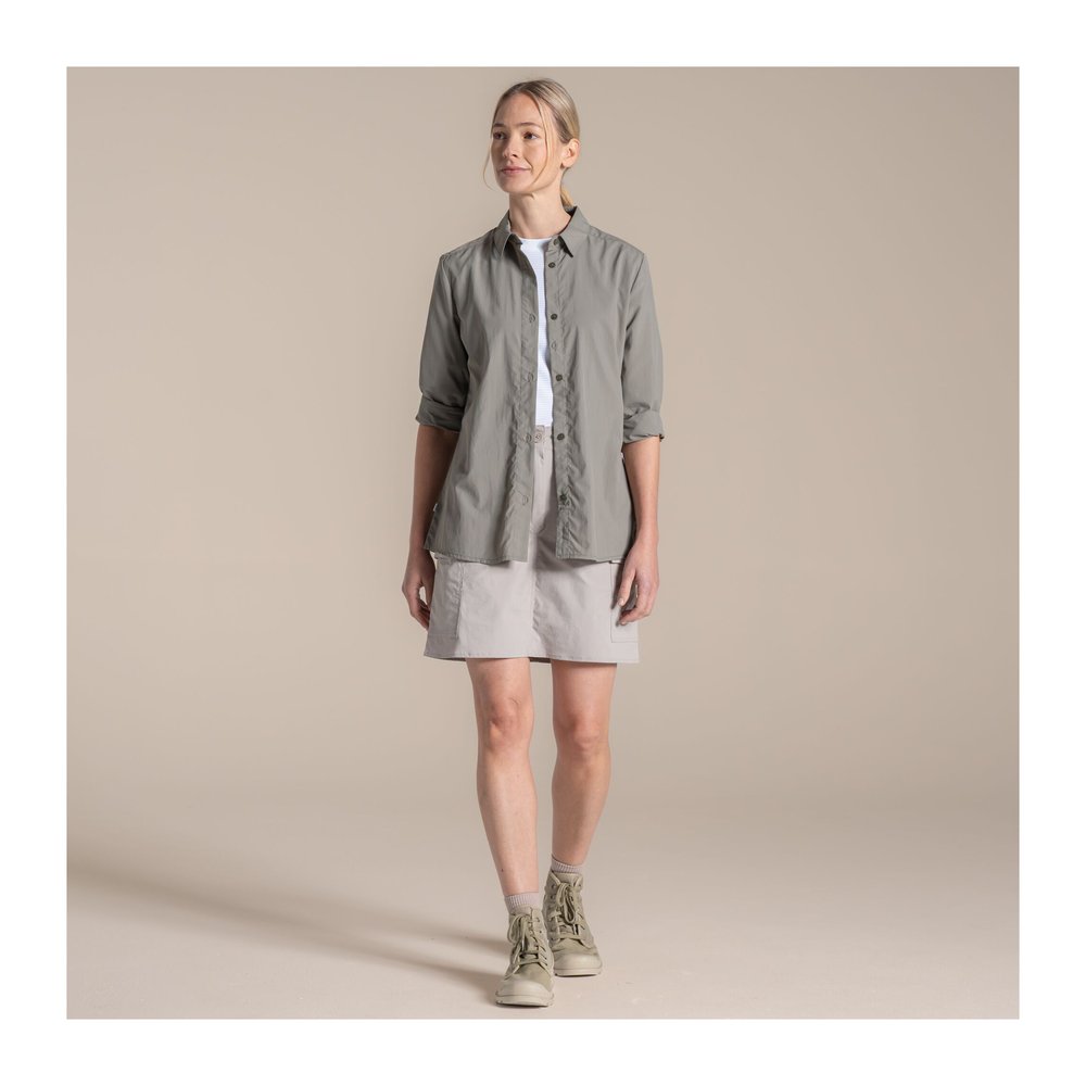 CRAGHOPPERS NosiLife Alma Long Sleeved Shirt Women - Langarmbluse geruchshemmend, insektenabwehrend