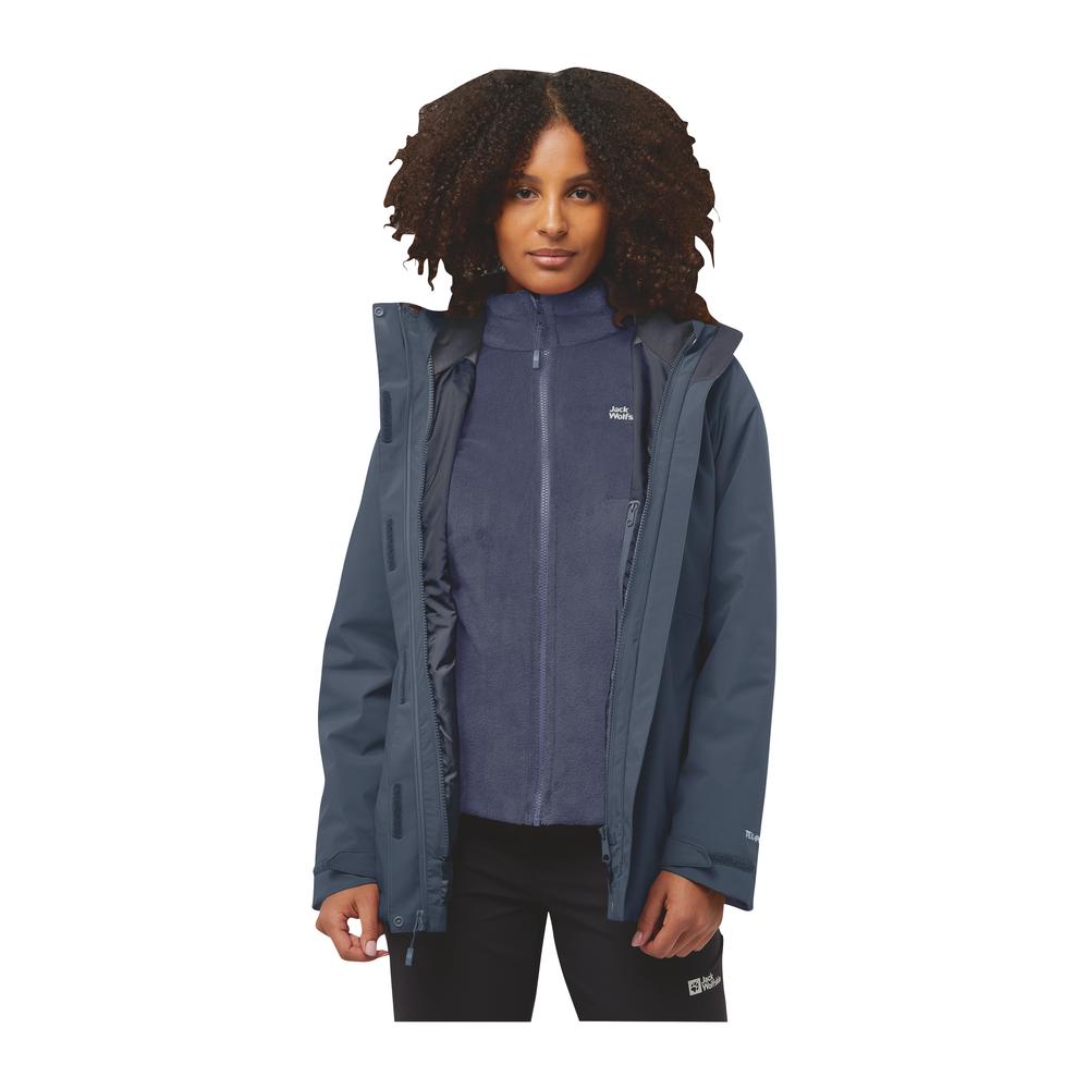 JACK WOLFSKIN Rotwand 3In1 Jkt Women - Doppeljacke wasserdicht & atmungsaktiv