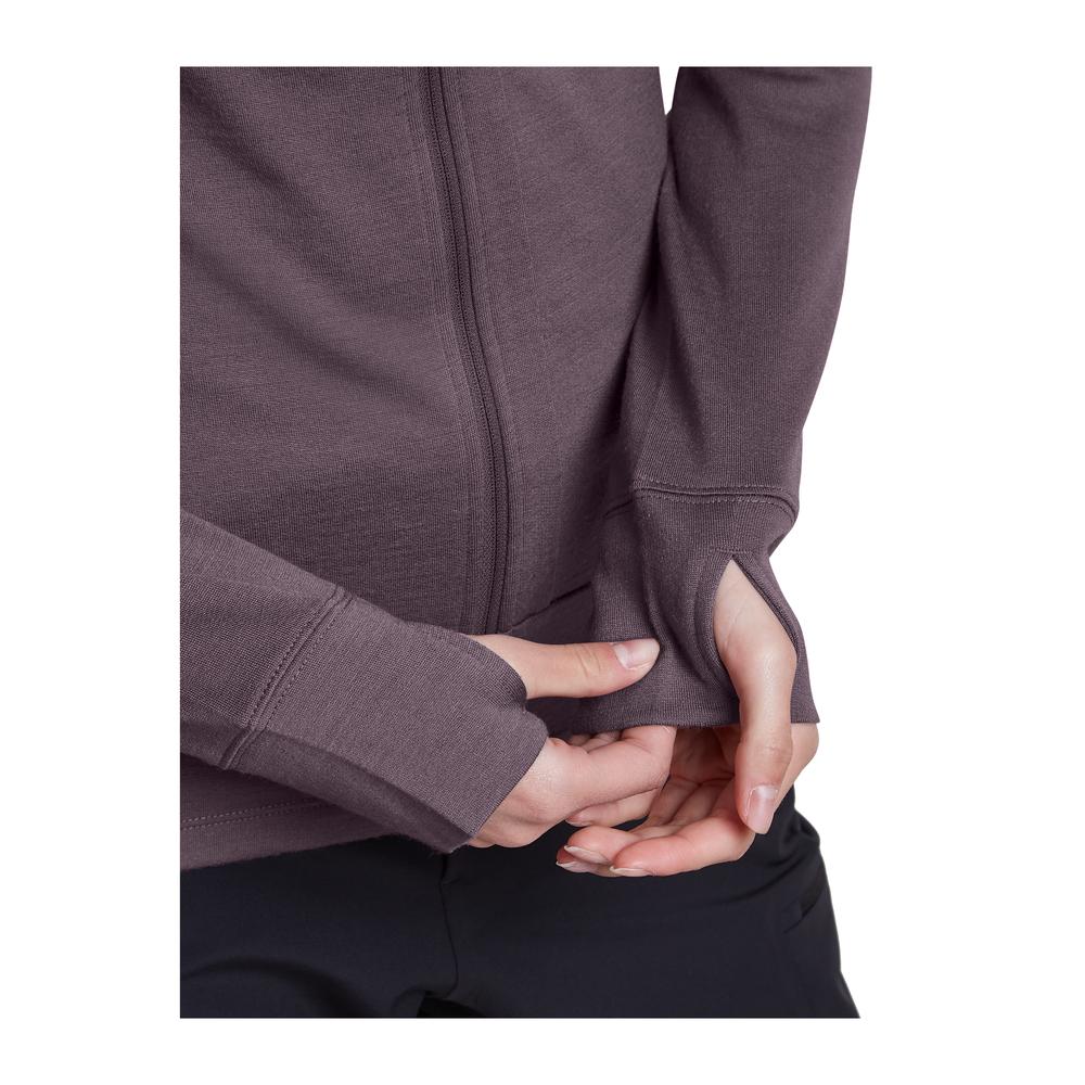 ICEBREAKER Merino 260 Quantum IV Long Sleeve Zip Women - Merino-Zipjacke thermoregulierend, geruchsabweisend