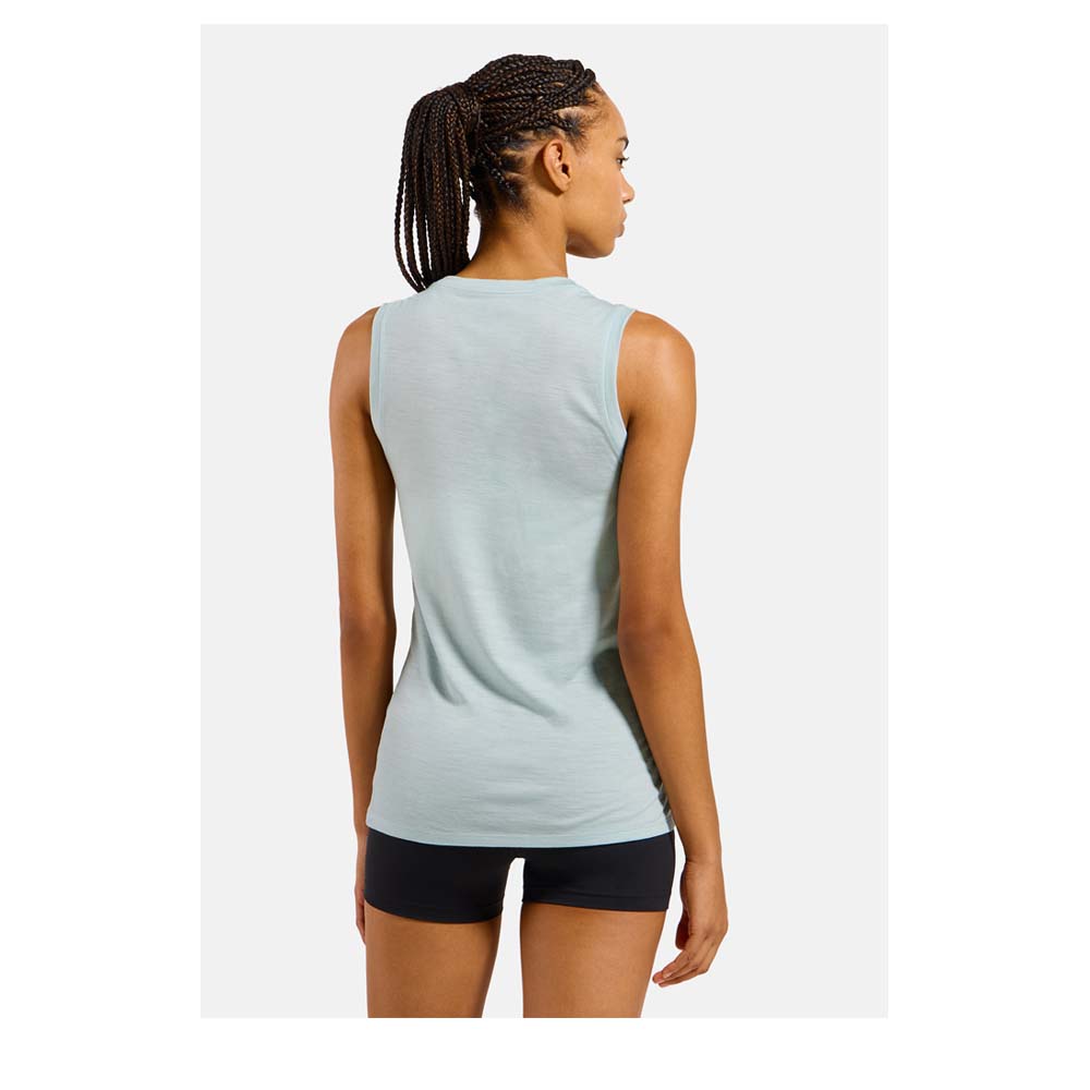ODLO BL Top Crew Neck Singlet Merino 160 Women - Merino Funktionsunterhemd thermoregulierend und geruchsabweisend