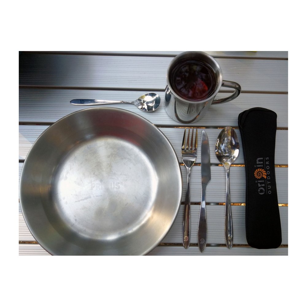 ORIGIN OUTDOORS Besteckset Biwak Dinner - Camping-Besteck leicht, ergonomisch