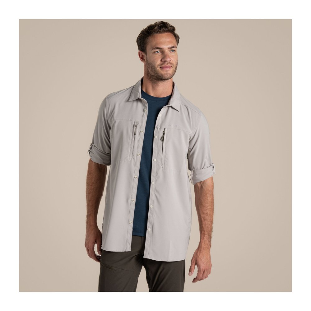CRAGHOPPERS NosiLife Pro Long Sleeved Shirt V Men - Langarmhemd geruchshemmend, insektenabwehrend