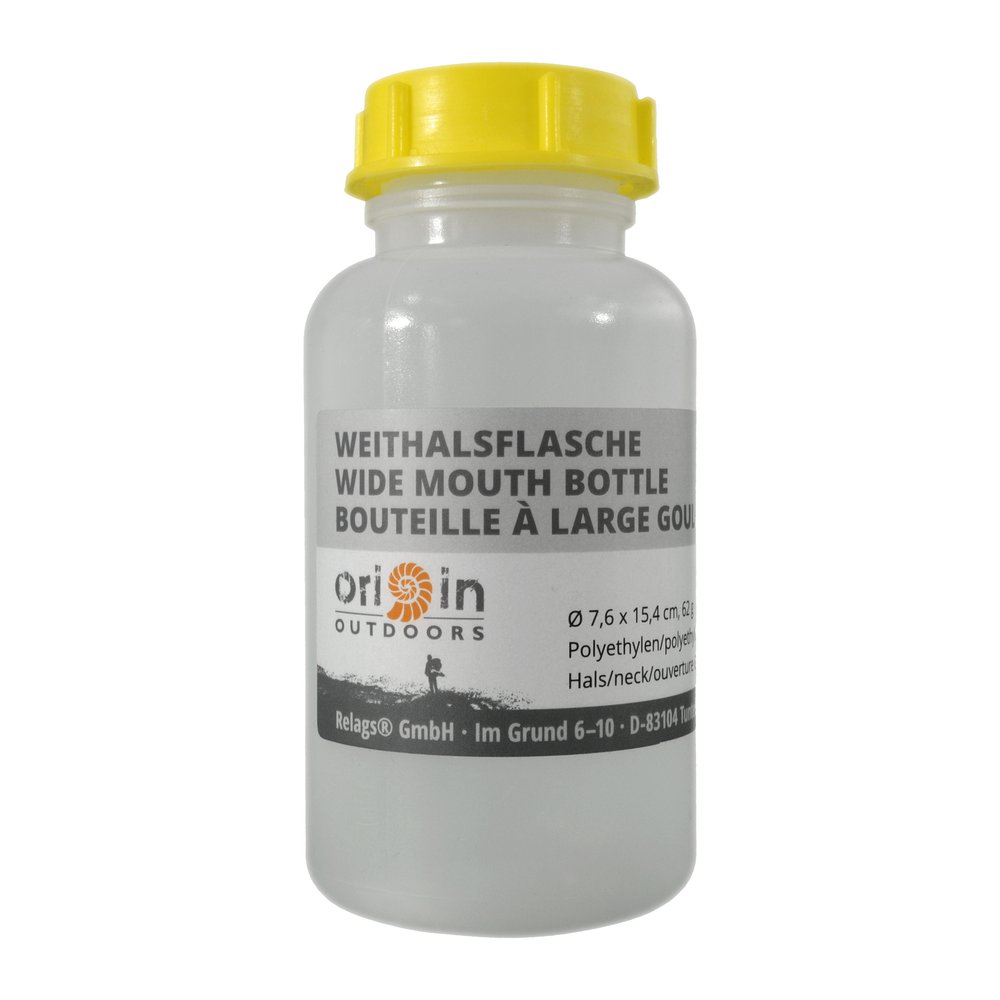 ORIGIN OUTDOORS Weithalsflasche Rund - Aufbewahrungsflasche lebensmittelecht, BPA-frei