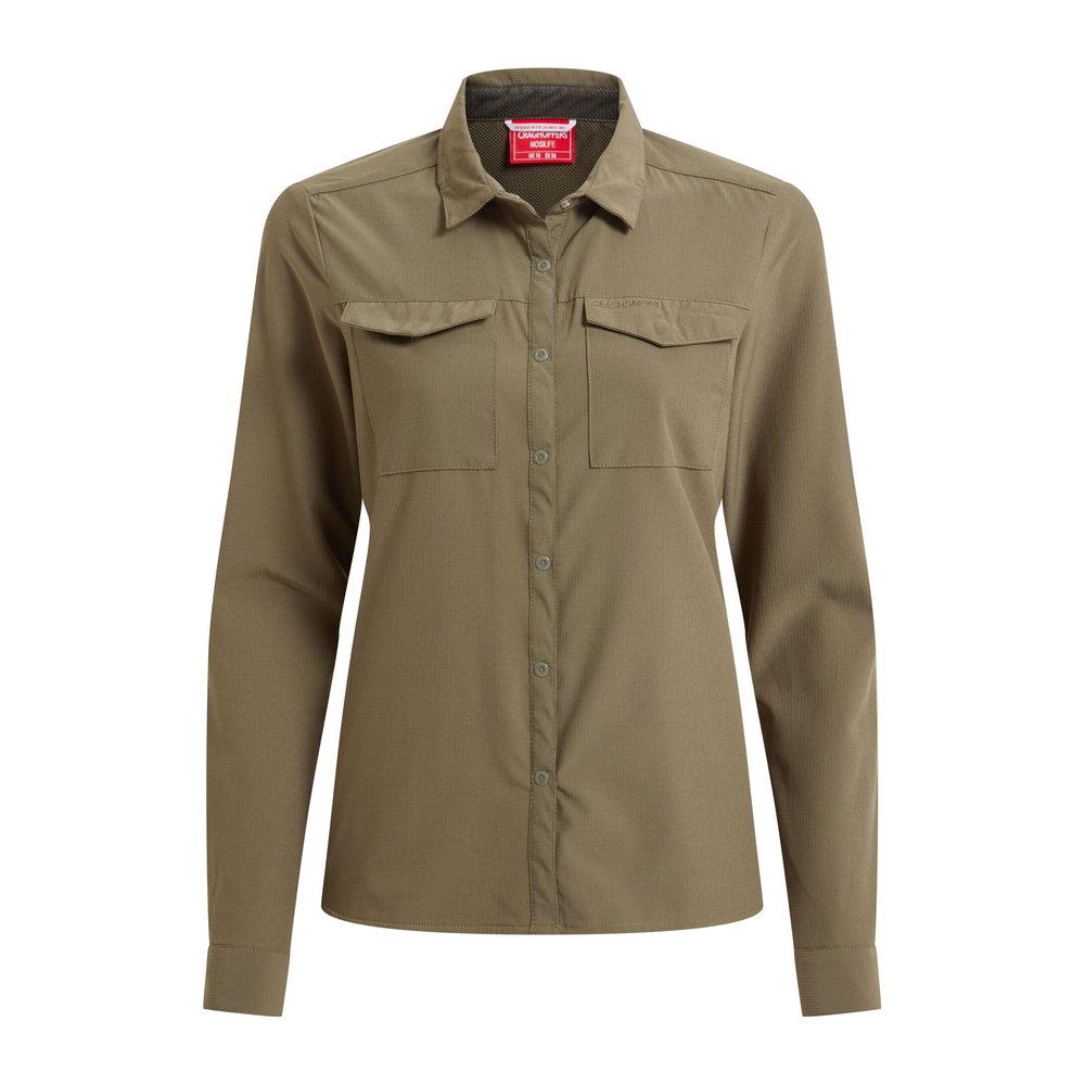 CRAGHOPPERS NosiLife Pro Long Sleeved Shirt III Women - Langarmbluse geruchshemmend, insektenabwehrend