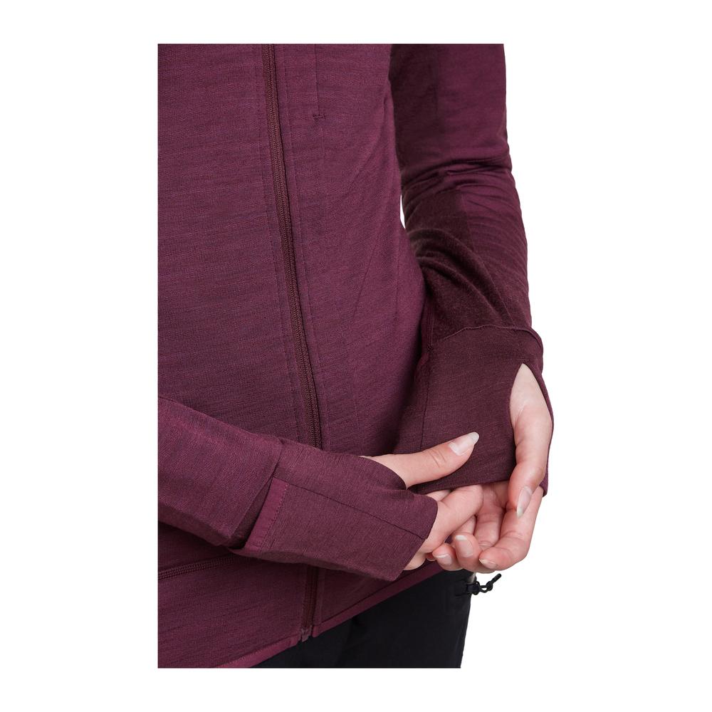 ICEBREAKER Merino 300 RealFleece Descender Long Sleeve Zip Hoodie Women - Fleece-Hoodie atmungsaktiv, geruchsabweisend